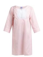 Matchesfashion.com Thierry Colson - Talitha Cotton And Silk Blend Stripe Kaftan - Womens - Pink Stripe