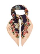 Dolce & Gabbana Cherub-print Silk-twill Scarf