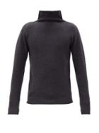Matchesfashion.com Barena Venezia - Cimador High-neck Wool Sweater - Mens - Dark Grey