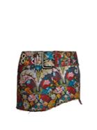 Marques'almeida Floral-brocade Mini Skirt