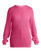 Helmut Lang Frayed Trim Sheer Knit Sweater