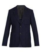 Matchesfashion.com Ami - Single Breasted Wool Blazer - Mens - Navy