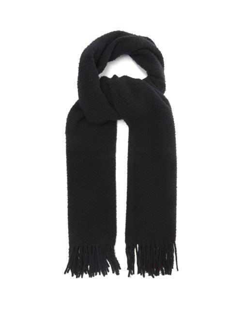 Raey - Oversized Bobbly-wool Scarf - Womens - Black
