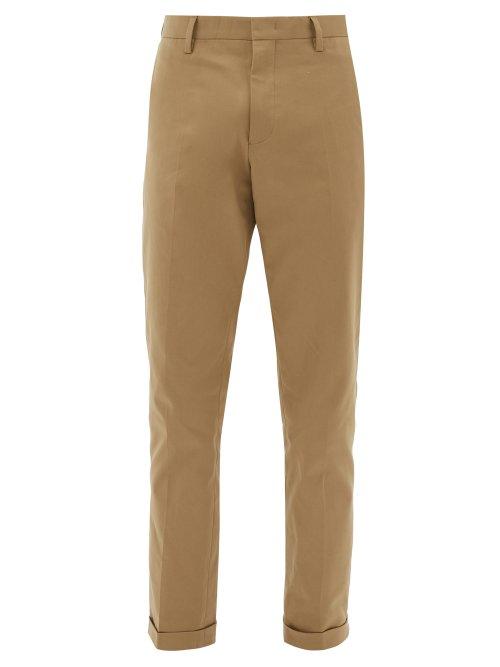 Matchesfashion.com Paul Smith - Cotton Blend Twill Trousers - Mens - Beige