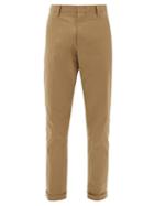 Matchesfashion.com Paul Smith - Cotton Blend Twill Trousers - Mens - Beige