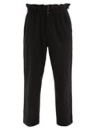 Matchesfashion.com Sasquatchfabrix - Paperbag-waist Crepe Trousers - Mens - Black