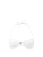 Matchesfashion.com Fisch - Coquillage Underwired Halterneck Bikini Top - Womens - White