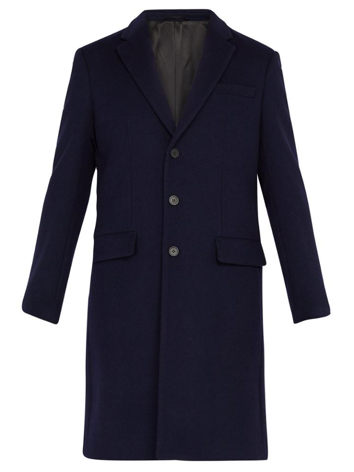 Joseph London Single-breasted Wool-blend Overcoat