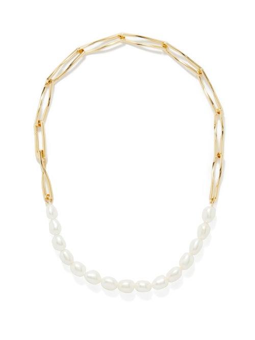 Missoma - Baroque Pearl & 18kt Gold-plated Necklace - Womens - Pearl