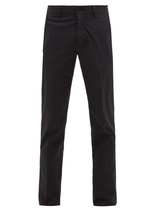 Matchesfashion.com Dunhill - Slim-fit Stretch-cotton Chinos - Mens - Navy