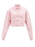 Isabel Marant Toile - Tadia Denim Jacket - Womens - Light Pink