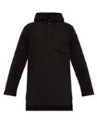Matchesfashion.com Y-3 - Quarter Zip Jersey Hooded Top - Mens - Black