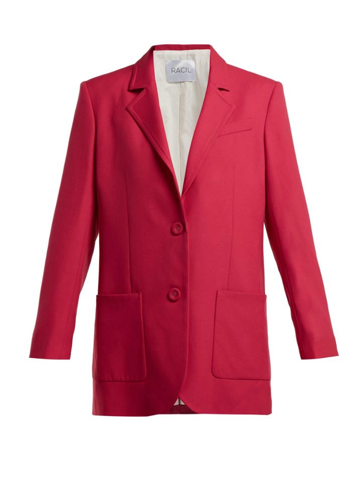 Racil Alfred Single-breasted Wool Blazer