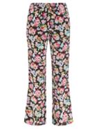 Ganni - Floral-print Pyjama Trousers - Womens - Black Floral