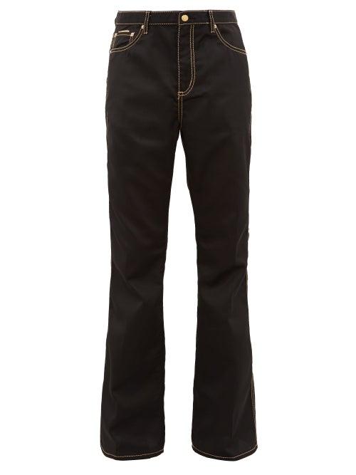 Matchesfashion.com Eytys - Oregon Flared Technical Twill Jeans - Mens - Black