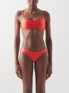 Jade Swim - Muse Scoop-neck Bikini Top - Womens - Red