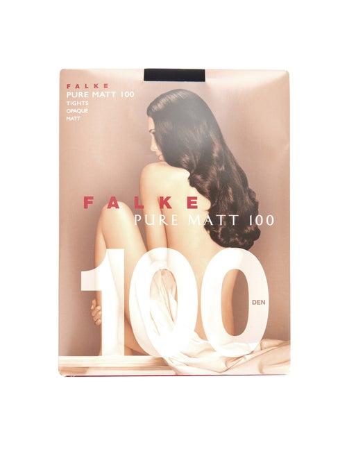 Ladies Lingerie Falke - Pure Matte 100 Denier Tights - Womens - Black