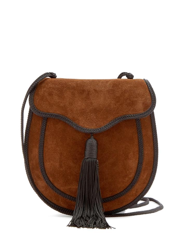 Saint Laurent Opium Tassel Suede Cross-body Bag