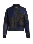 Longjourney Patchwork Cotton Bomber Jacket