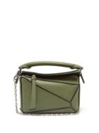 Matchesfashion.com Loewe Paula's Ibiza - Puzzle Mini Leather Cross-body Bag - Womens - Green