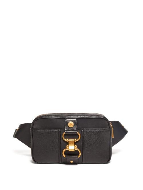 Matchesfashion.com Versace - Buckled Leather Belt Bag - Mens - Black