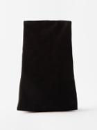 The Row - Glove Small Suede Clutch Bag - Womens - Black