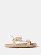 Maison Margiela - Velcro-strap Canvas Espadrille Sandals - Mens - Beige