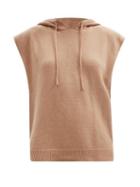 Ladies Rtw The Frankie Shop - Juno Sleeveless Hooded Wool-blend Sweater - Womens - Camel