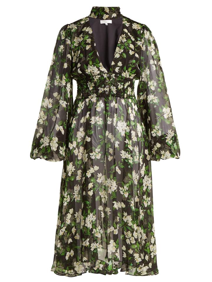 Caroline Constas Syris Floral-print Silk Chiffon Dress