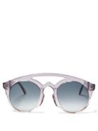 Matchesfashion.com Marques'almeida - Aviator Acetate Sunglasses - Womens - Clear