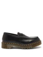 Matchesfashion.com Comme Des Garons Comme Des Garons - X Dr. Martens 1461 Leather Penny Loafers - Womens - Black