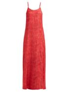 Matchesfashion.com Chufy - Camel Reversible Slip Dress - Womens - Red Multi