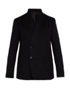 Matchesfashion.com Wooyoungmi - Collarless Wool Blend Blazer - Mens - Black