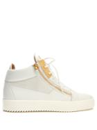 Giuseppe Zanotti Kriss Mid-top Leather And Suede Trainers