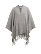 Matchesfashion.com Allude - Tasselled Wool And Cashmere Blend Wrap - Womens - Grey
