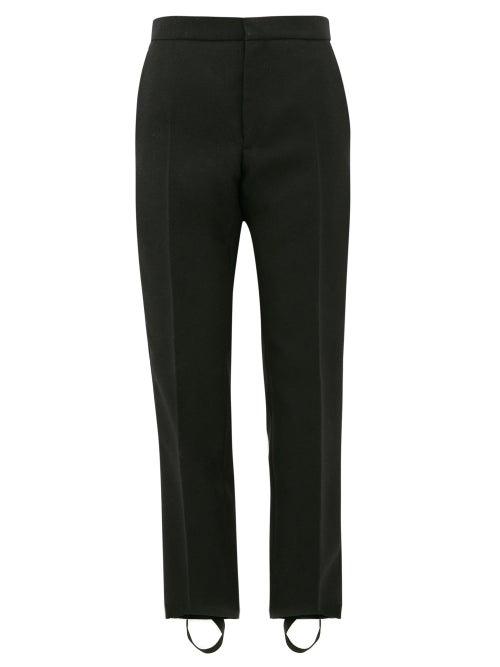 Matchesfashion.com Wardrobe. Nyc - Release 05 Stirrup Wool Trousers - Womens - Black