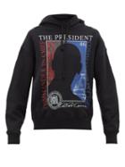 Matchesfashion.com Vetements - President Print Hooded Sweatshirt - Womens - Black