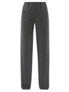 Matchesfashion.com Altuzarra - Luther Wool-blend Wide-leg Trousers - Womens - Grey