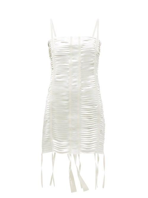 Matchesfashion.com Givenchy - Cutout Satin Mini Dress - Womens - White