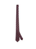 Matchesfashion.com Gucci - Horsebit-jacquard Silk Tie - Mens - Burgundy Multi