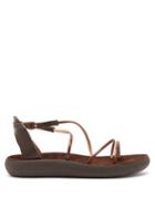 Matchesfashion.com Ancient Greek Sandals - Anastasia Comfort Leather Sandals - Womens - Dark Brown