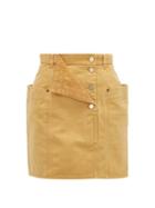 Matchesfashion.com Jacquemus - Nimes Fold Front Denim Miniskirt - Womens - Beige
