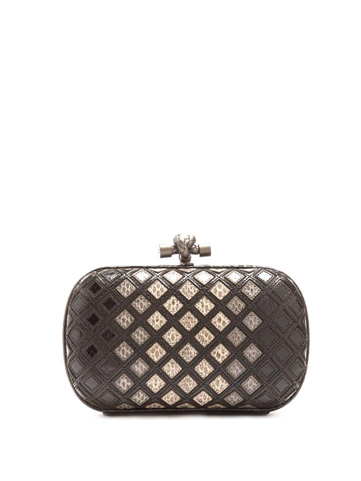 Bottega Veneta Knot Water-snake Clutch