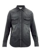 Matchesfashion.com Saint Laurent - Western Denim Shirt - Mens - Black