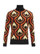 Matchesfashion.com Paco Rabanne - Roll-neck Tapestry-jacquard Sweater - Mens - Multi