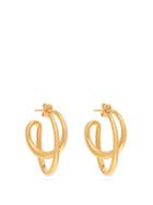 Matchesfashion.com Charlotte Chesnais - Initial Gold Vermeil Hoop Earrings - Womens - Gold