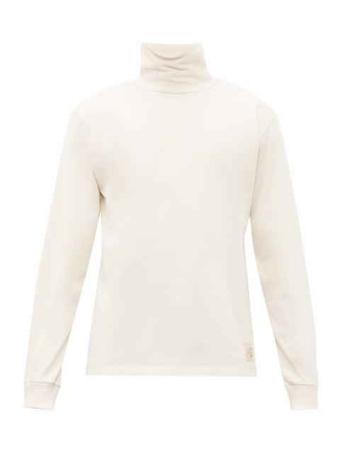 Matchesfashion.com Holiday Boileau - High Neck Cotton Jersey Top - Mens - White