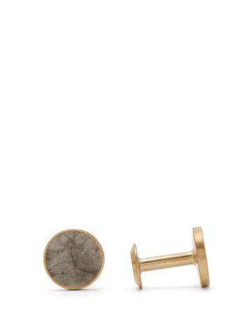 Matchesfashion.com Alice Made This - Bayley Luna Round Cufflinks - Mens - Grey