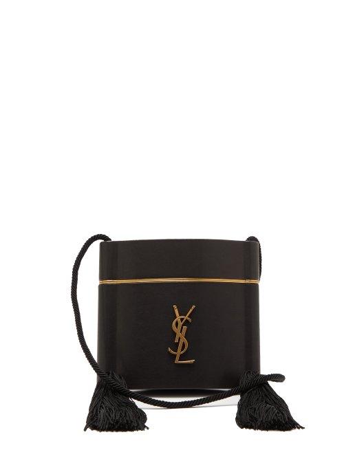 Matchesfashion.com Saint Laurent - Opium Leather Box Bag - Womens - Black