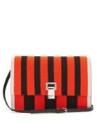 Proenza Schouler Lunch Striped Leather Small Cross-body Bag